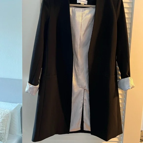 Calvin Klein Black Women's Blazer - Picture 1 of 5